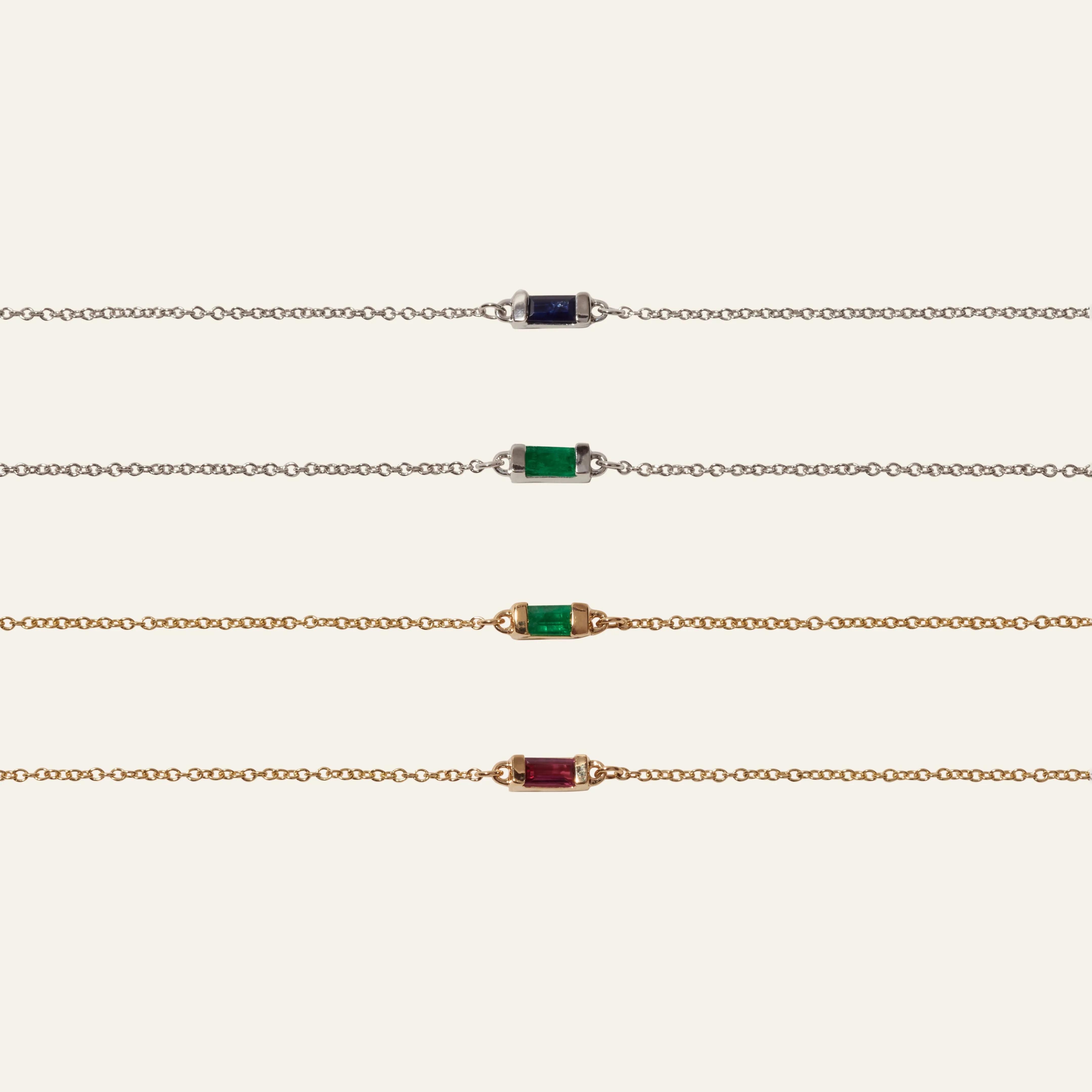 Sapphire Baguette Bracelet