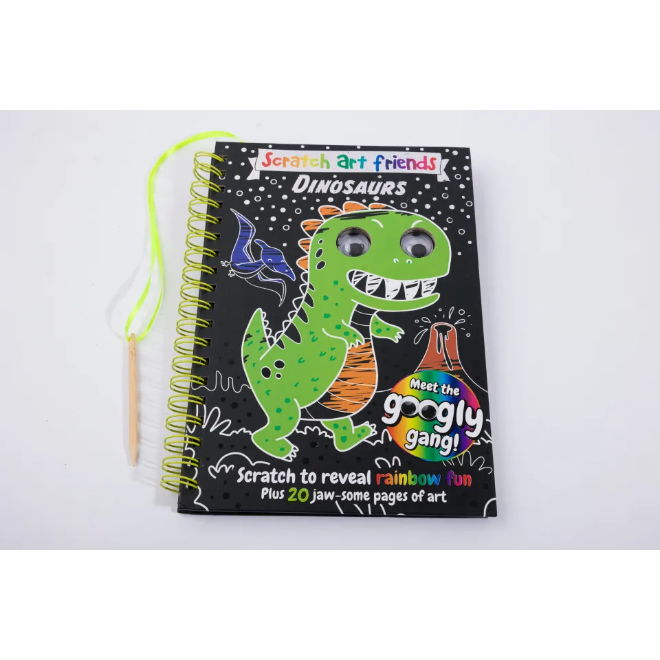 Scratch Art Friends: Dinosaurs