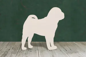 Shar Pei 3 wooden craft blank - plywood