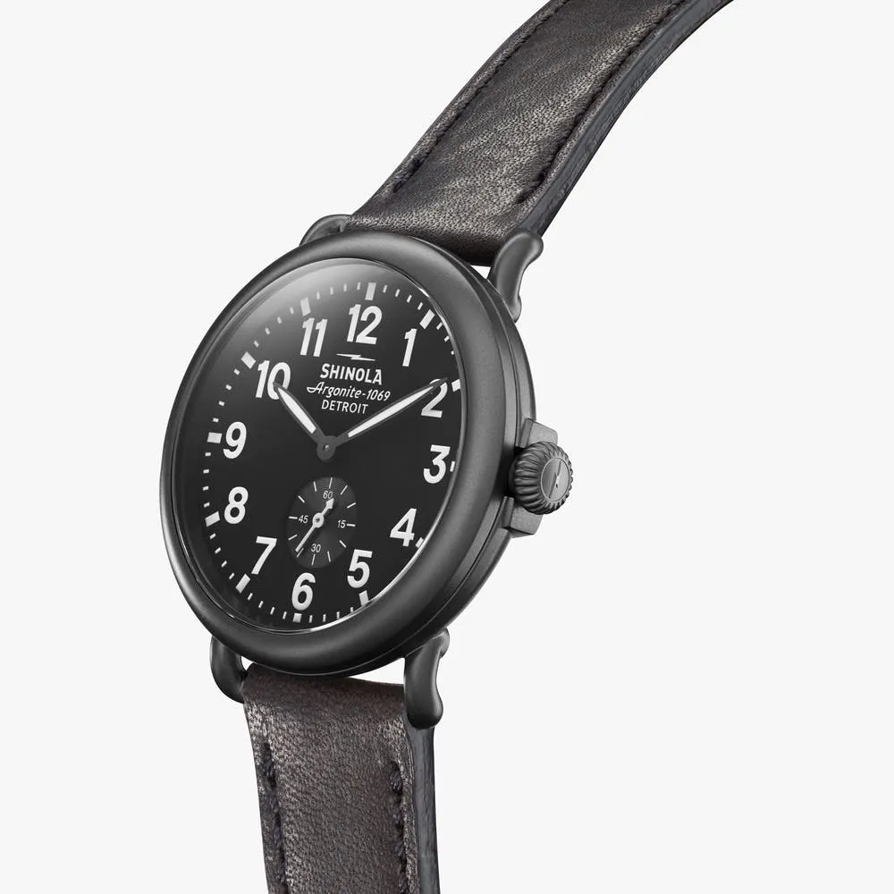 Shinola The Runwell Quartz Black Dial Men's Watch S0120077935