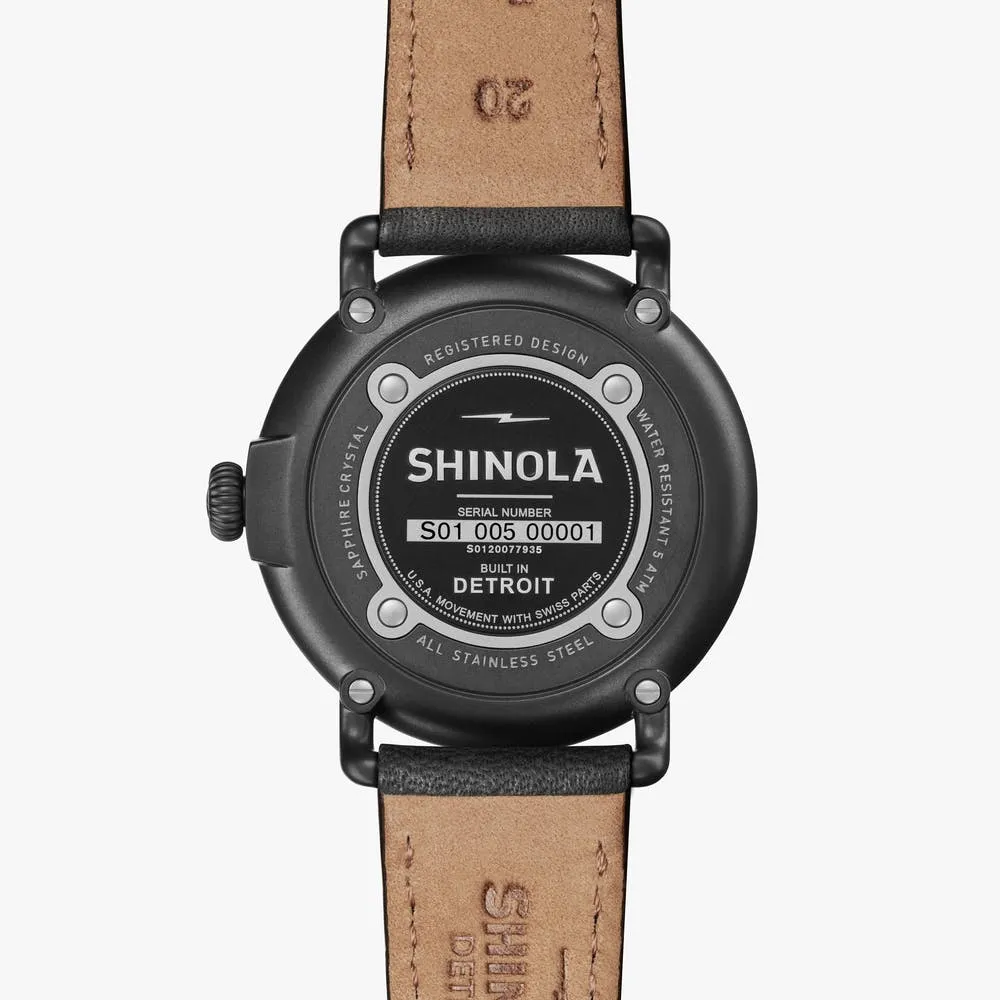 Shinola The Runwell Quartz Black Dial Men's Watch S0120077935