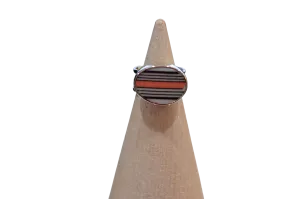 Size 5 Oval Art Deco Ring