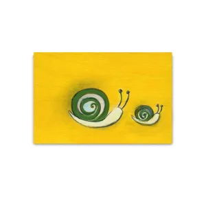 snail friends  | 3" x 2" original