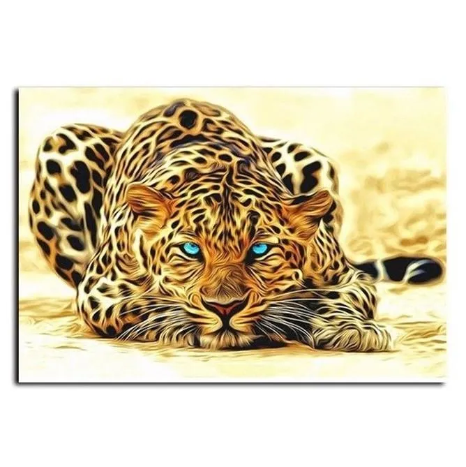 Sneaking Leopard | Number Painting