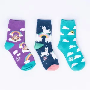 Sock it to Me Sloth Dreams Crew Socks 3pack - Junior