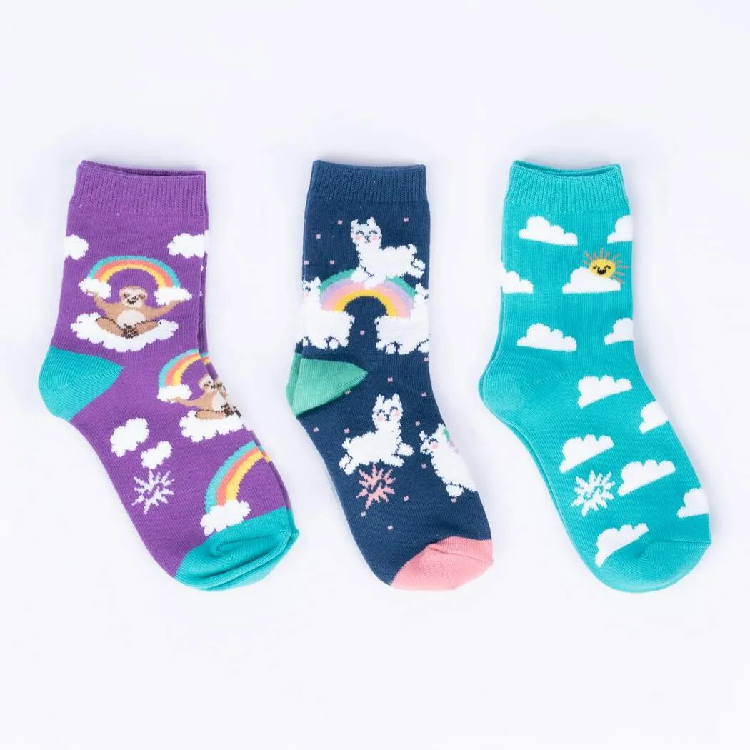 Sock it to Me Sloth Dreams Crew Socks 3pack - Junior