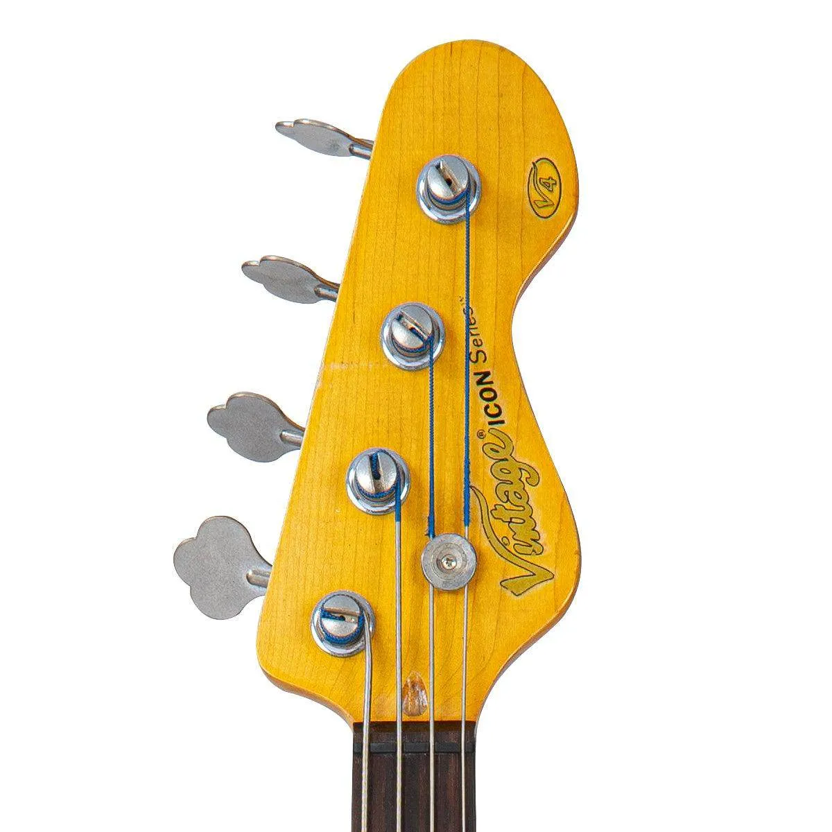 SOLD – Vintage V4 ProShop Custom-Build Bass Guitar ~ Distressed Matt British Racing Green