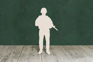 Soldier wooden craft shape - plywood
