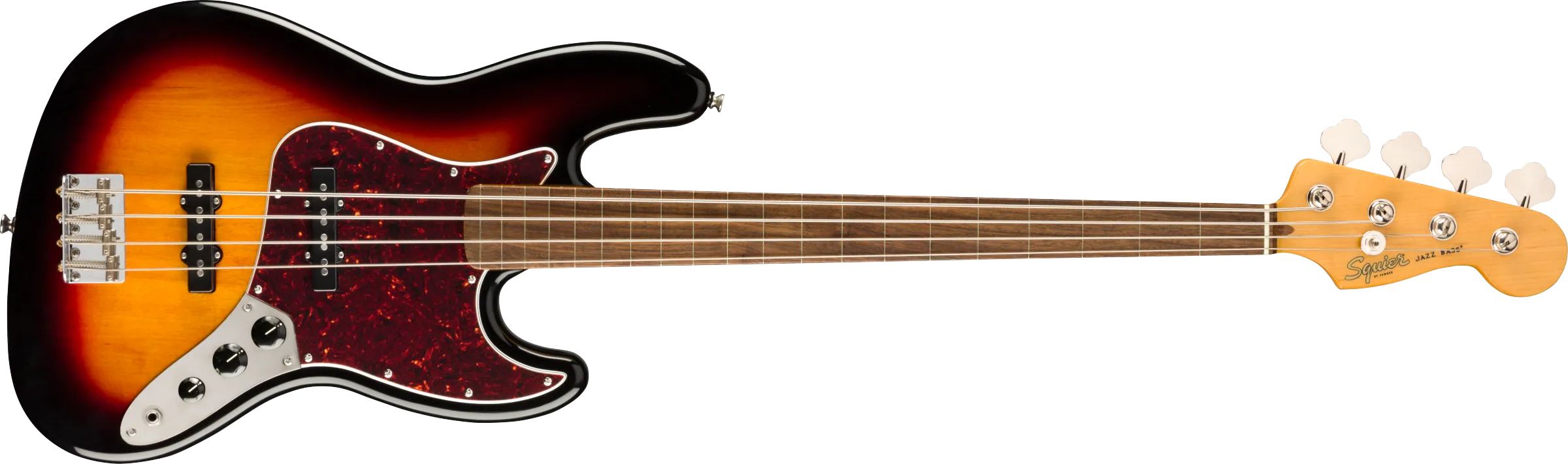 Squier Classic Vibe '60S Jazz Bass® Fretless, Laurel Fingerboard, 3-Color Sunburst