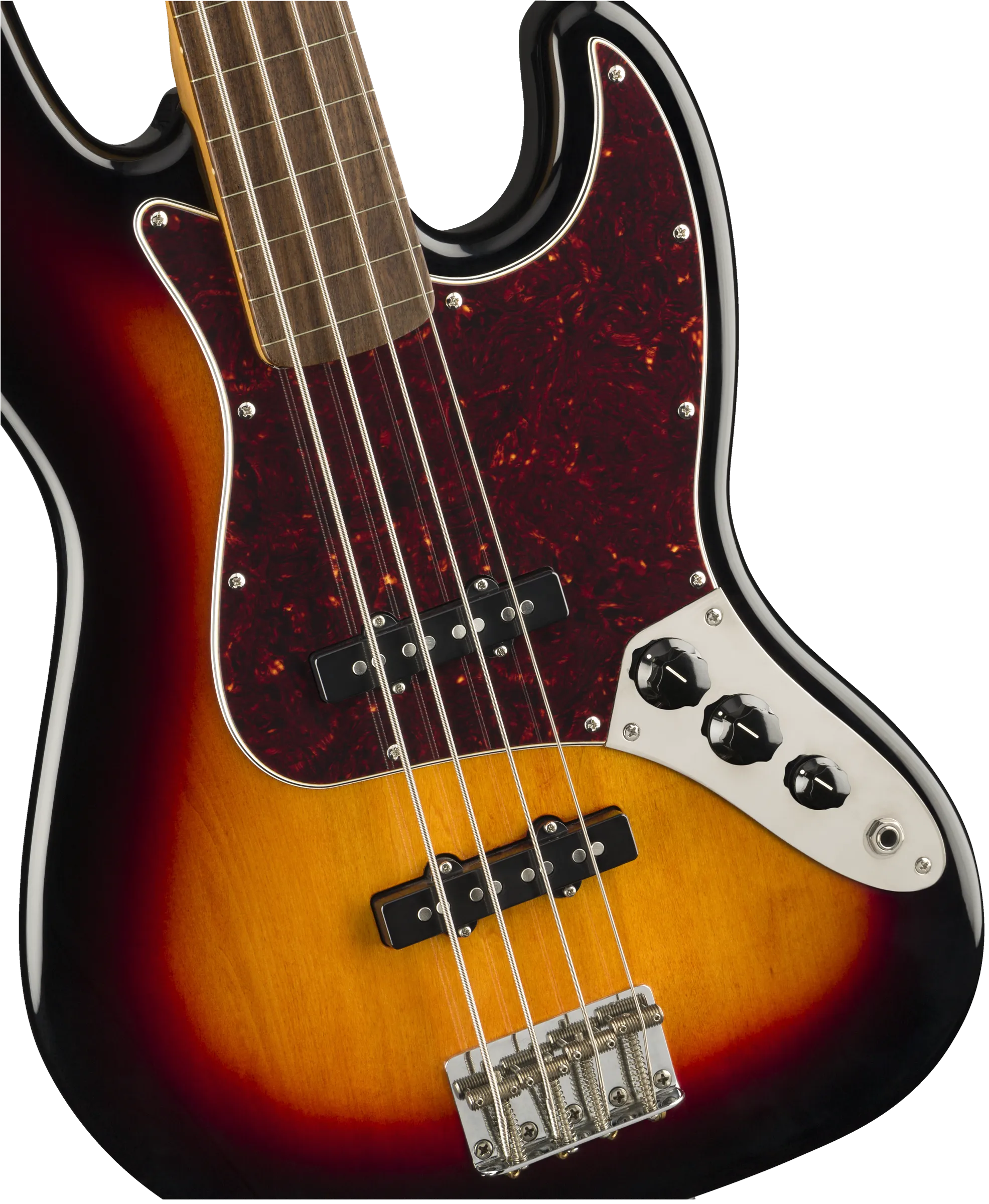 SQUIER Classic Vibe '60s Jazz Bass® Fretless LRL 3-Color Sunburst