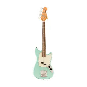 Squier Classic Vibe 60s Mustang Bass Guitar, Laurel FB, Seafoam Green