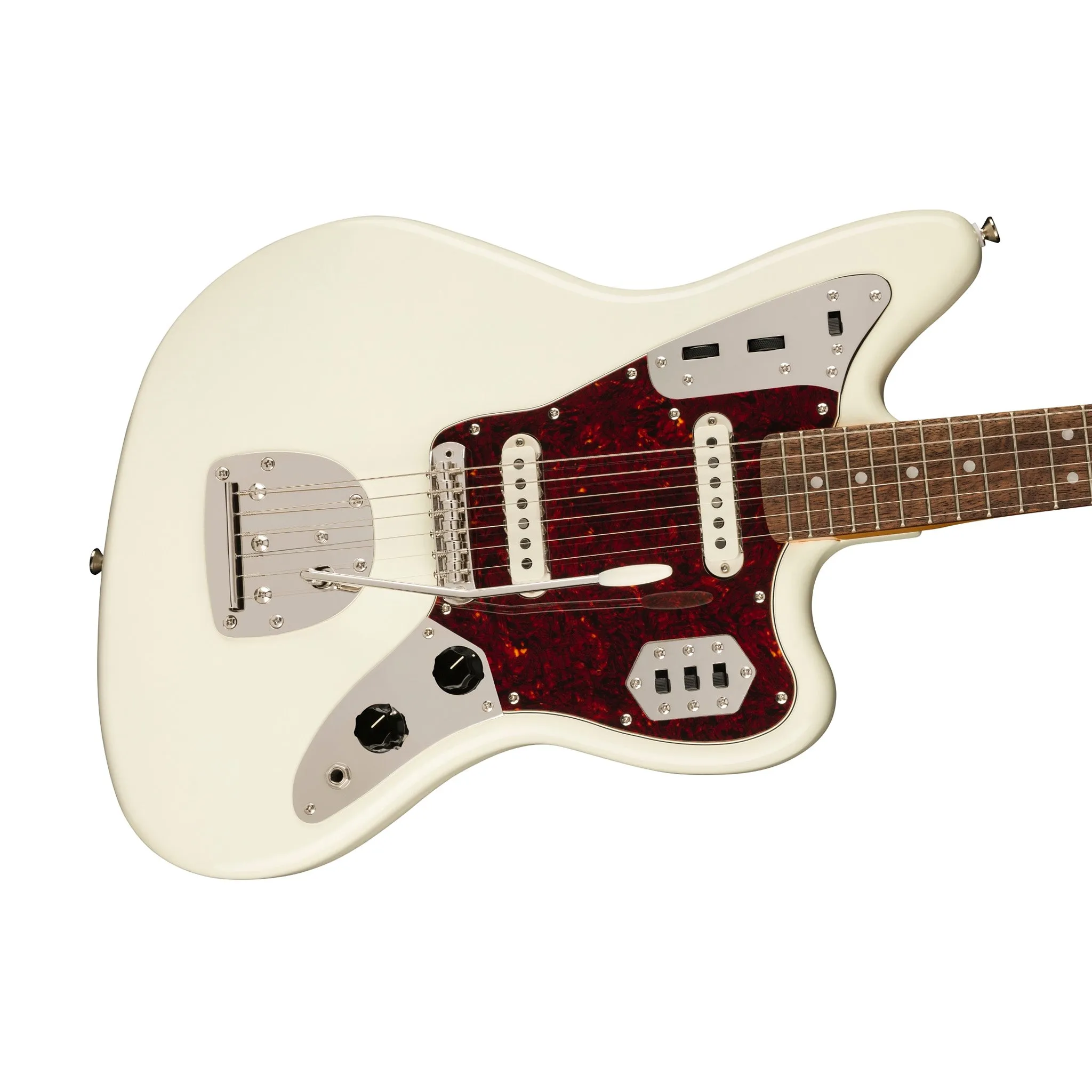 Squier FSR Classic Vibe 60s Jaguar Electric Guitar, Olympic White