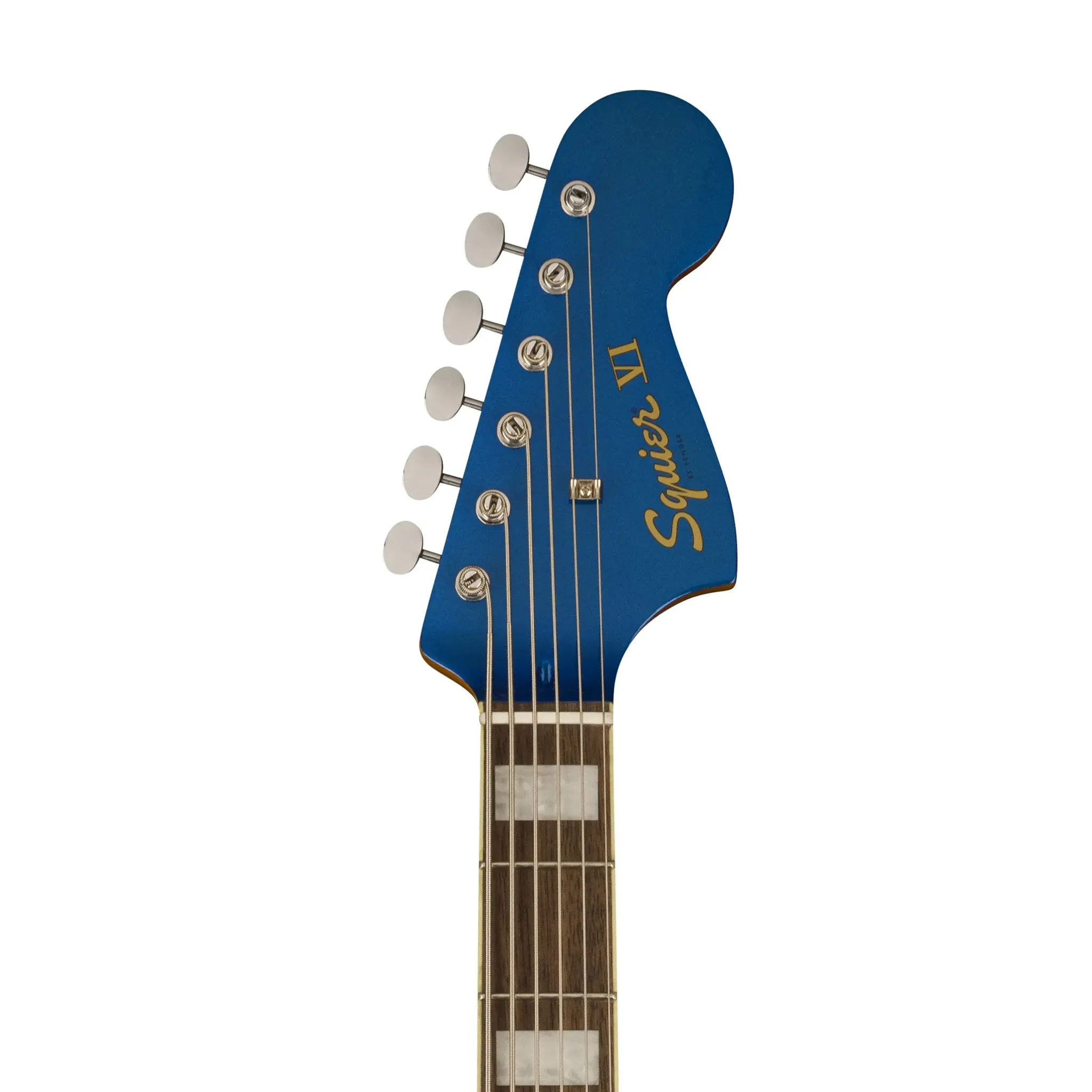 Squier FSR Classic Vibe Bass VI Electric Guitar, Laurel FB, Lake Placid Blue