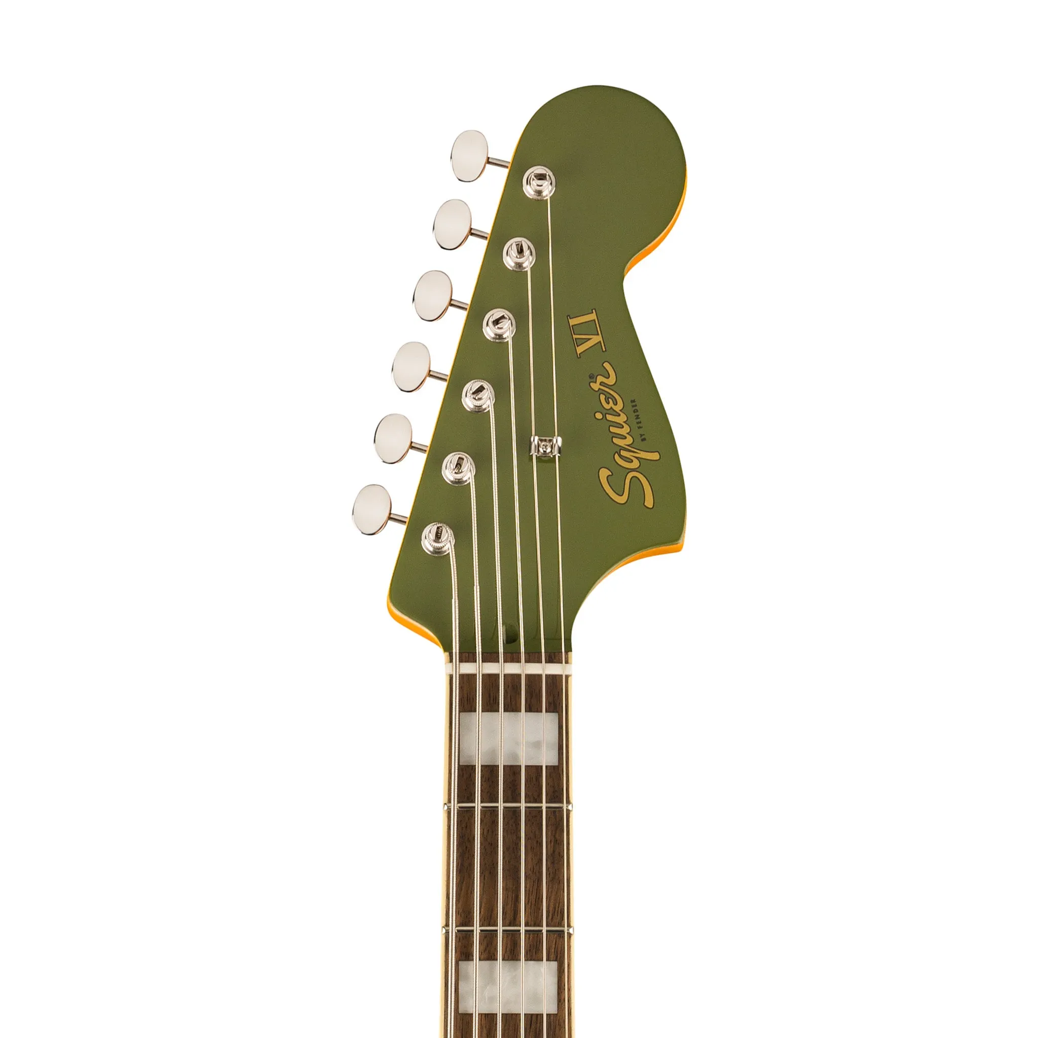 Squier FSR Classic Vibe Bass VI Guitar, Laurel FB, Olive