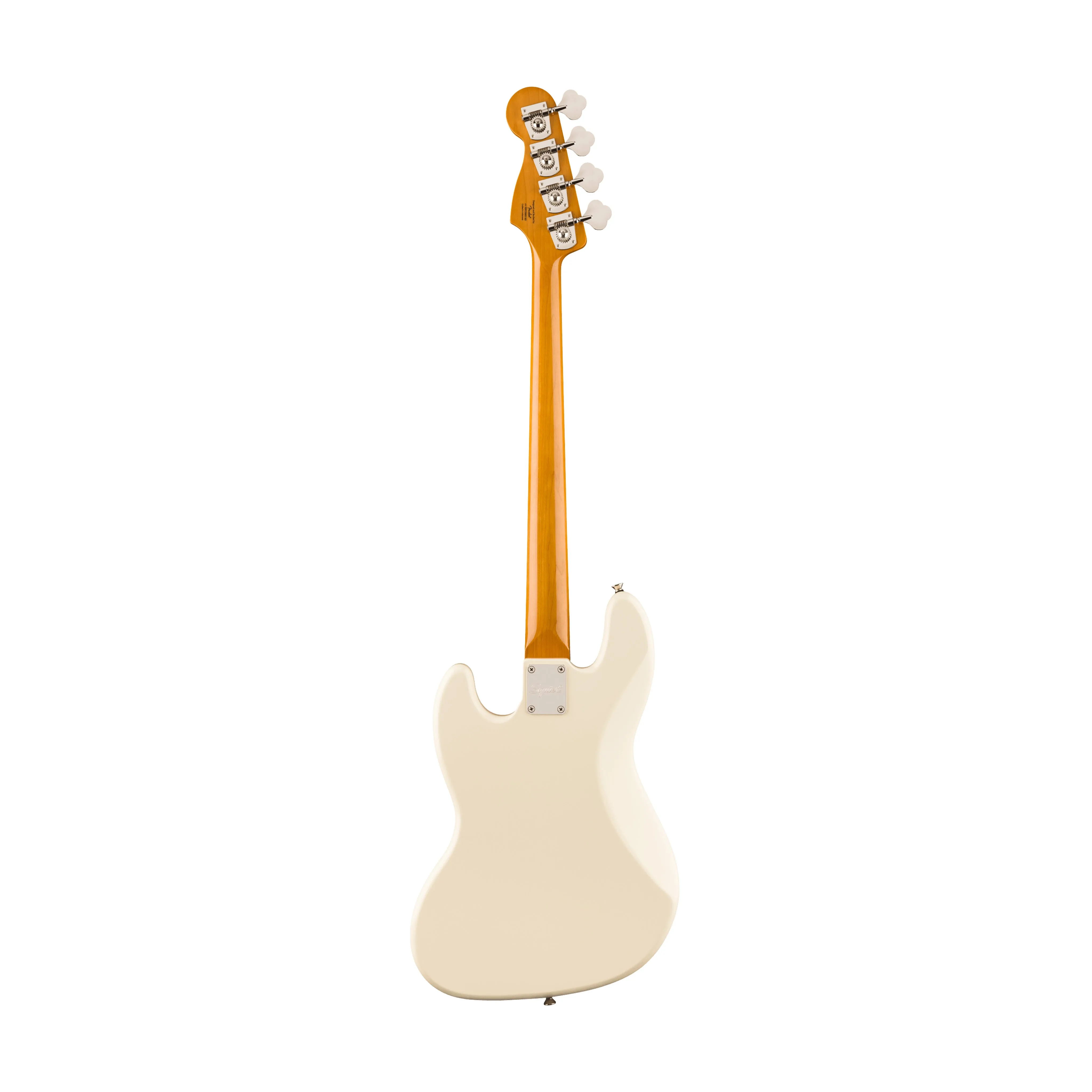 Squier Limited Edition Classic Vibe 60s Mid-60s Jazz Bass Guitar, Laurel FB, Olympic White