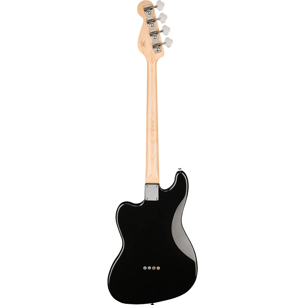 Squier Paranormal Rascal Bass HH, Laurel Fingerboard, White Pearloid Pickguard, Metallic Black