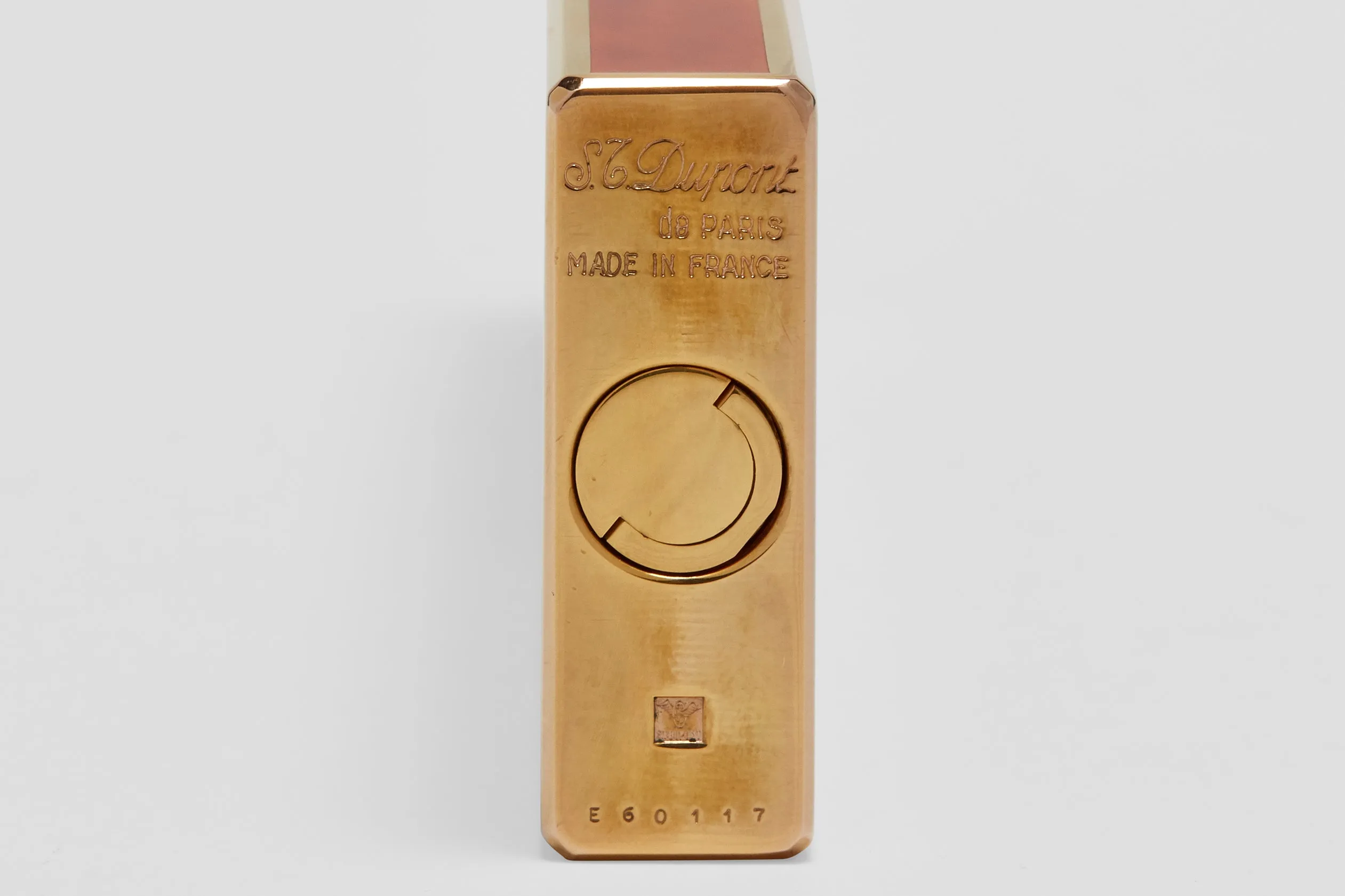 S.T. Dupont Gold Plated Lacquered Table Lighter