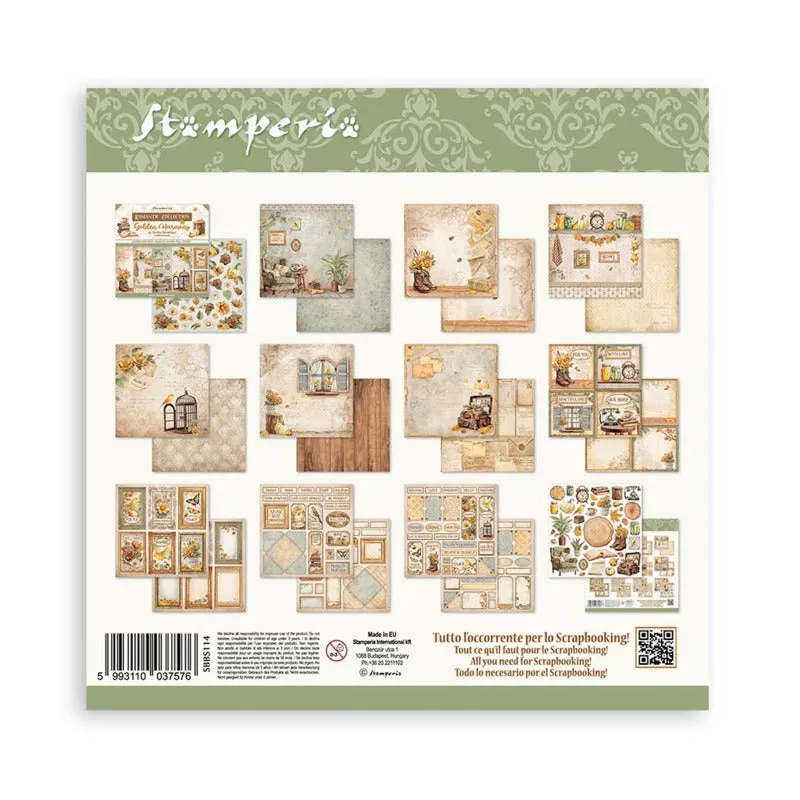 Stamperia - 8x8 Paper Pack - Golden Harmony