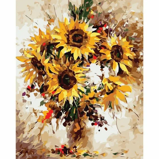 Sunflowers | Number Painting