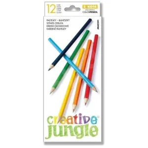 Színes ceruza 12/klt SAKOTA Creative Jungle mártott hatszögletes 0241