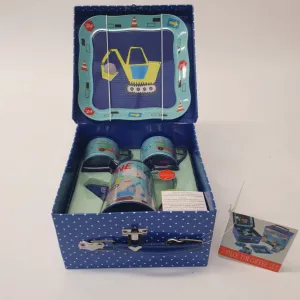 Tin Construction Tea Set, 7 piece