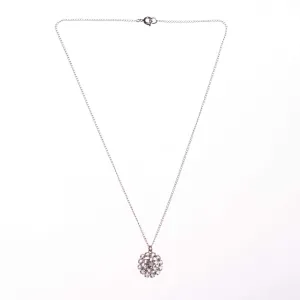 Vintage 1920s Art Deco Diamante Necklace with Bezel Set Crystals
