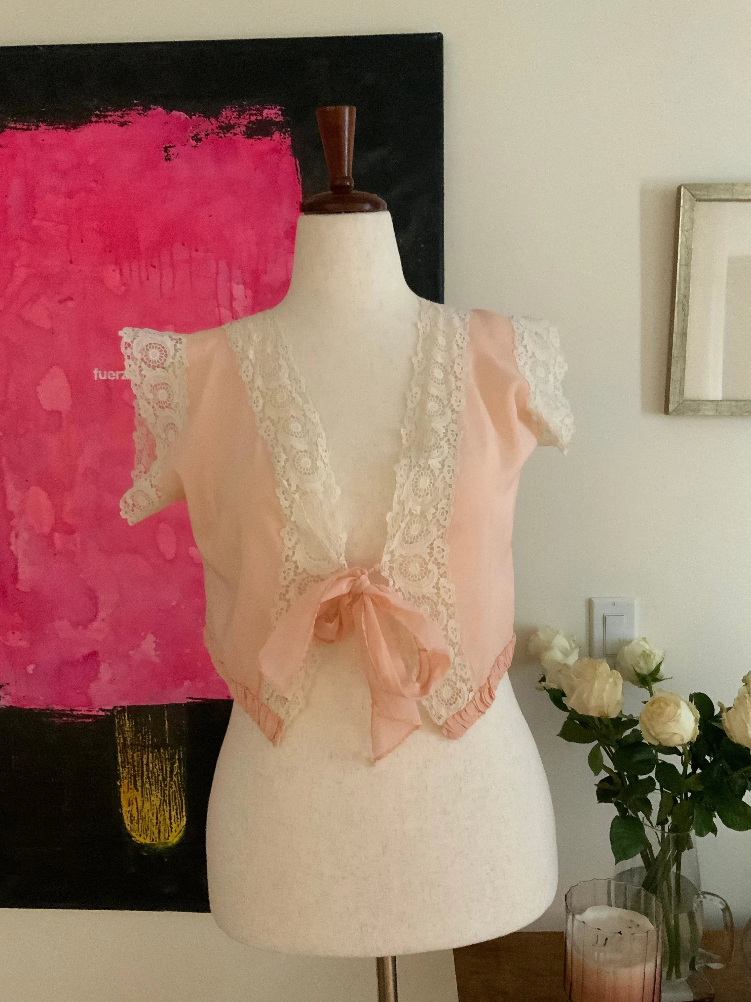 Vintage Bed Jacket - 30s - 30D