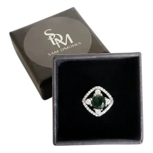 Vintage Emerald Round Ring