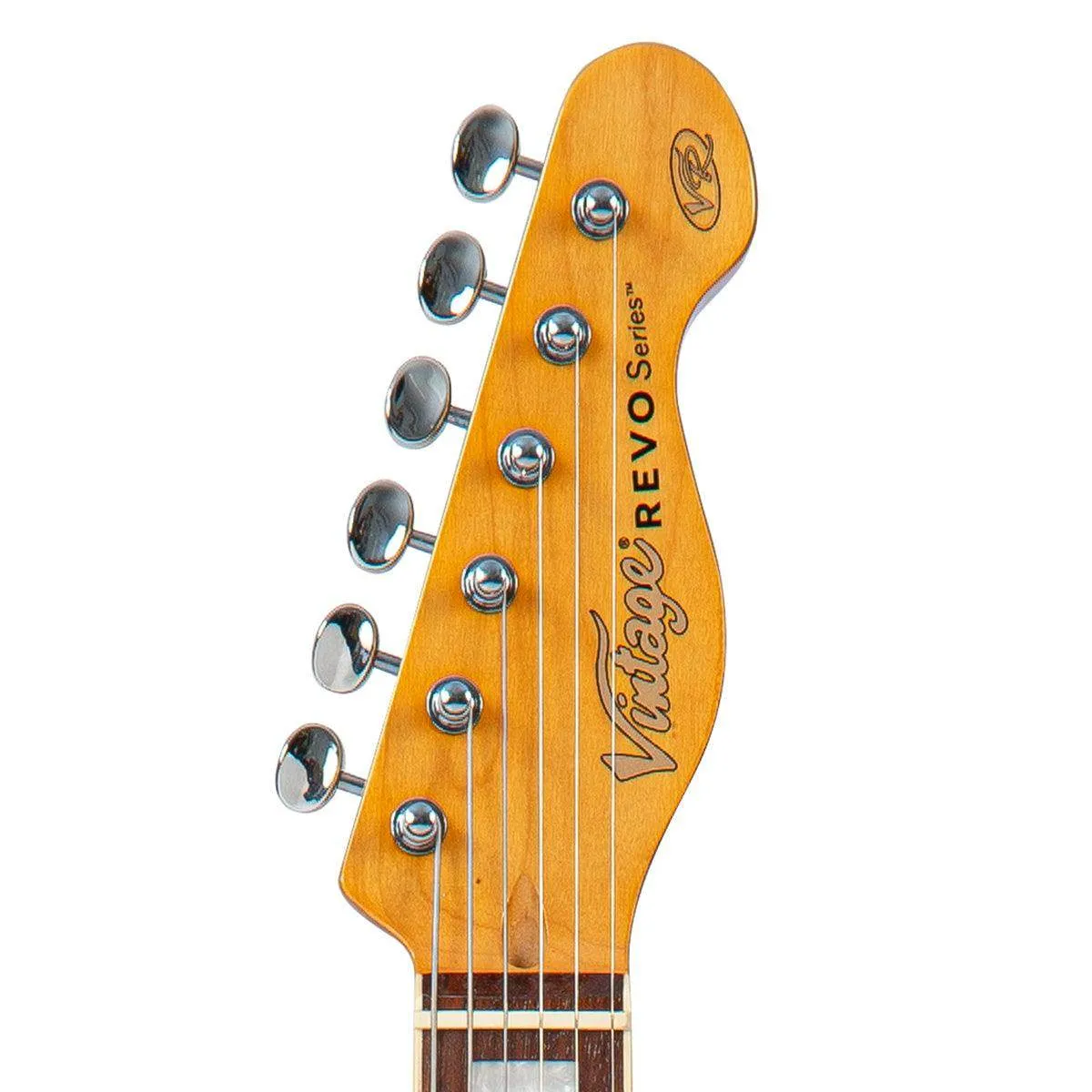 Vintage REVO Series 'Midline' Electric Guitar ~ Trans Orange