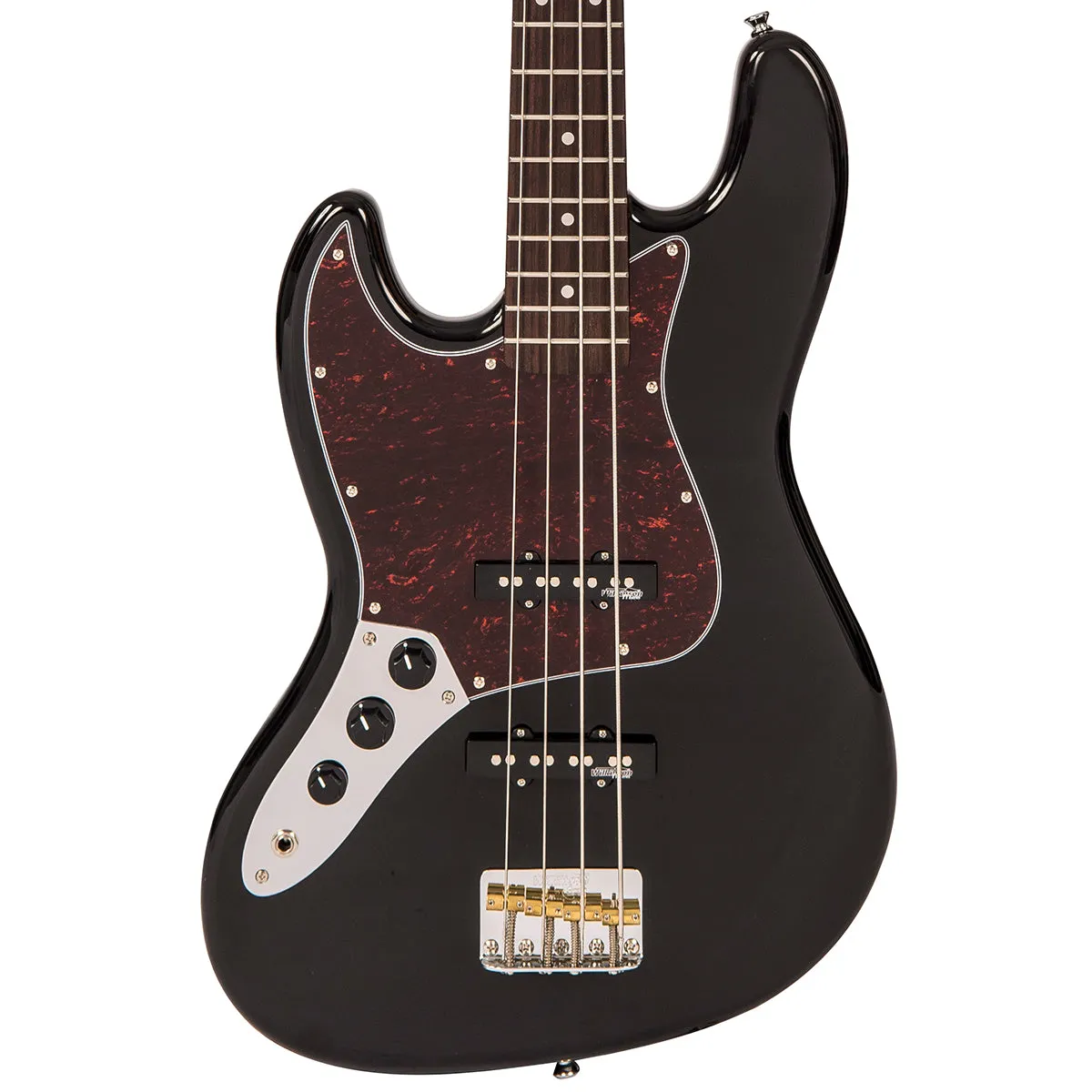 Vintage VJ74 ReIssued Bass ~ Boulevard Black ~ Left Hand