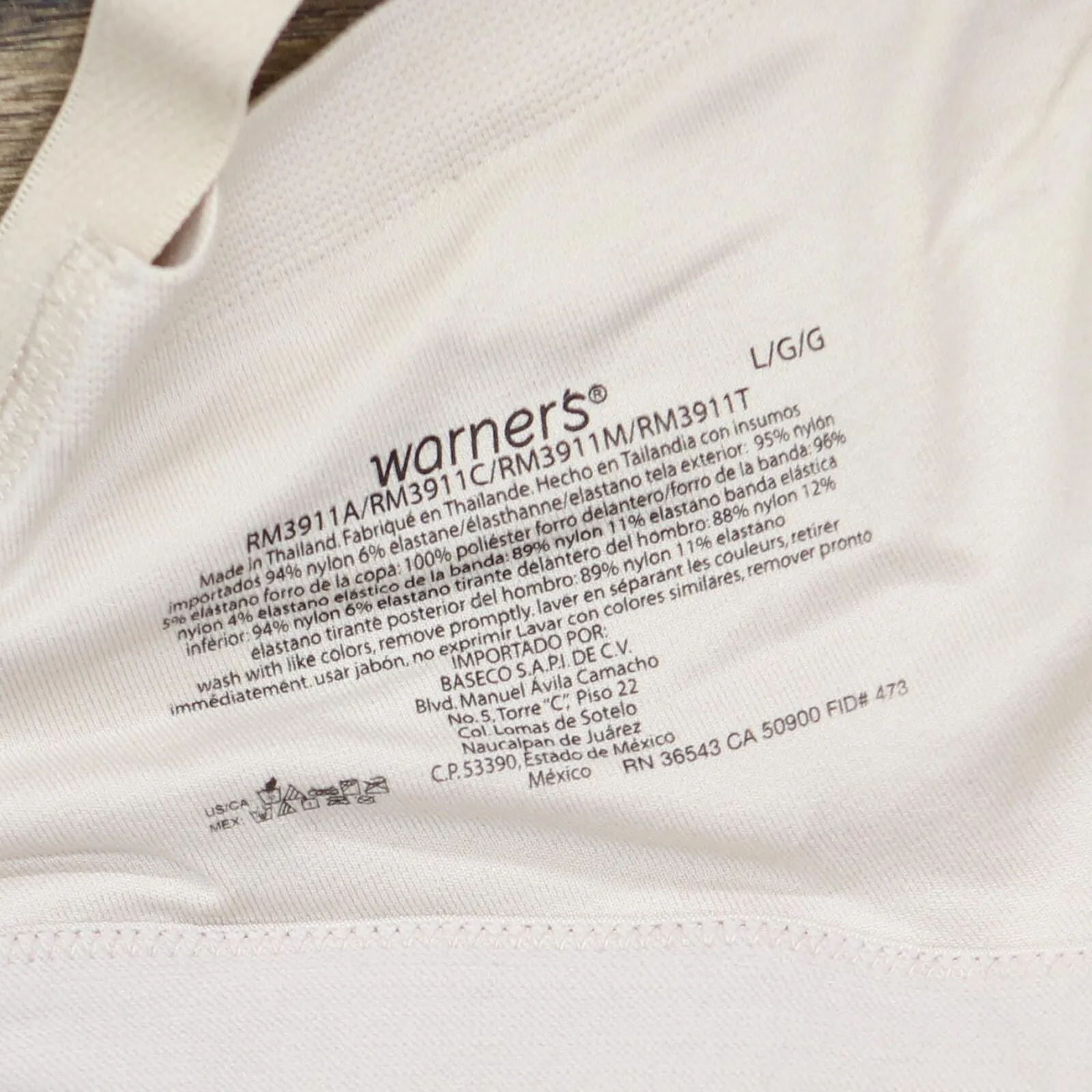Warners Easy Does It Underarm-Smoothing Wireless Lightly Lined Bra Butterscoth L