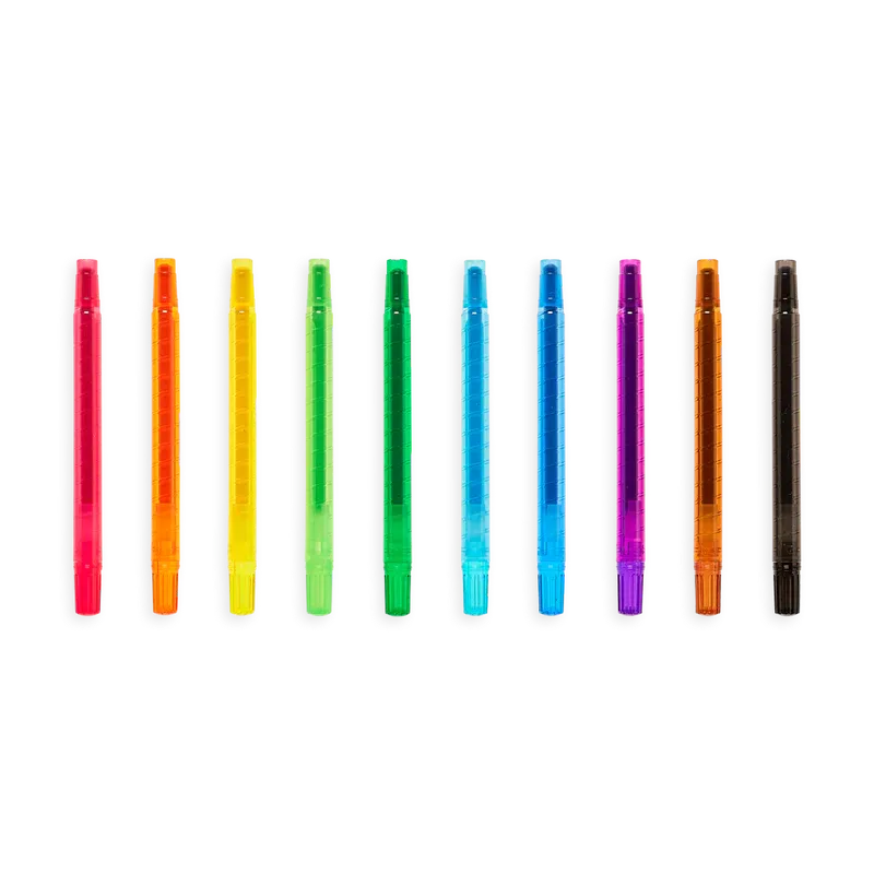 Yummy Yummy Scented Twist-Up Crayons - Set of 10