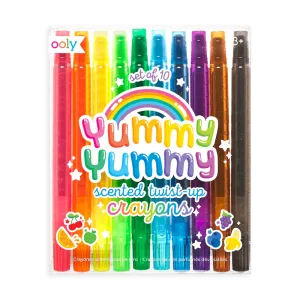 Yummy Yummy Scented Twist-Up Crayons - Set of 10